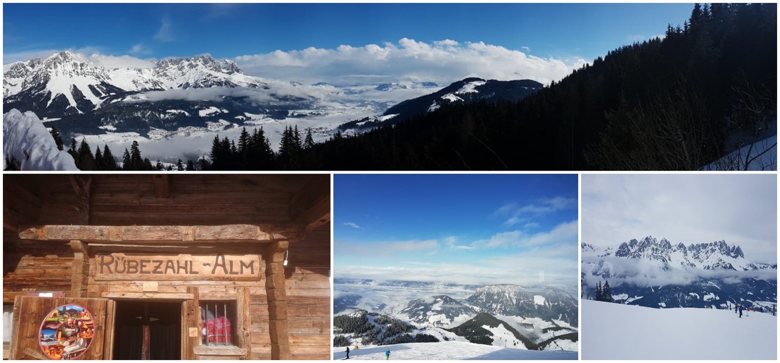 Photocollage Skifahren 2019 2